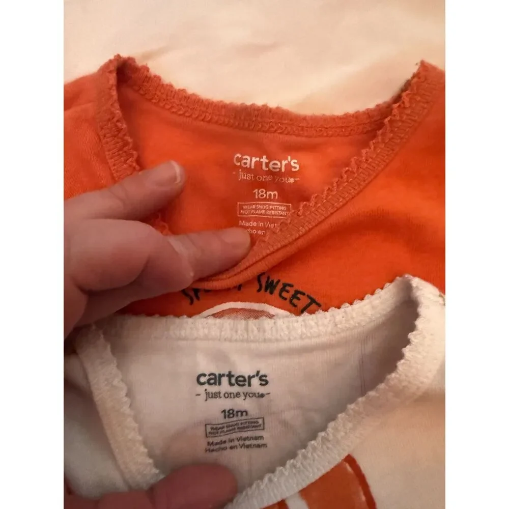 Carter's Halloween/Fall Pajama lot Size 18 month